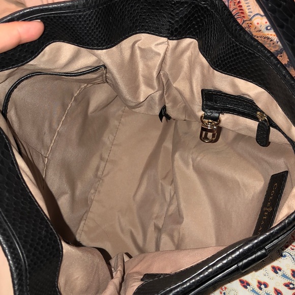 Cole Haan Snake Embossed Shoulder Bag - Picture 7 of 8